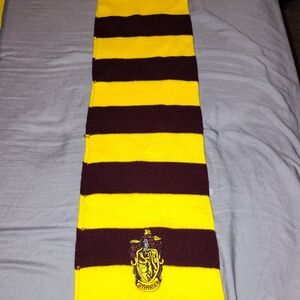 Yellow and Brown Striped Scarf